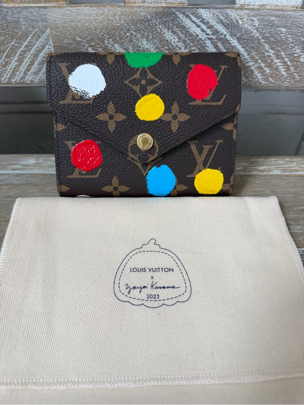 Louis Vuitton Yayoi Kusama X Y2K Polka Dot Victorine Wallet LIKE NEW